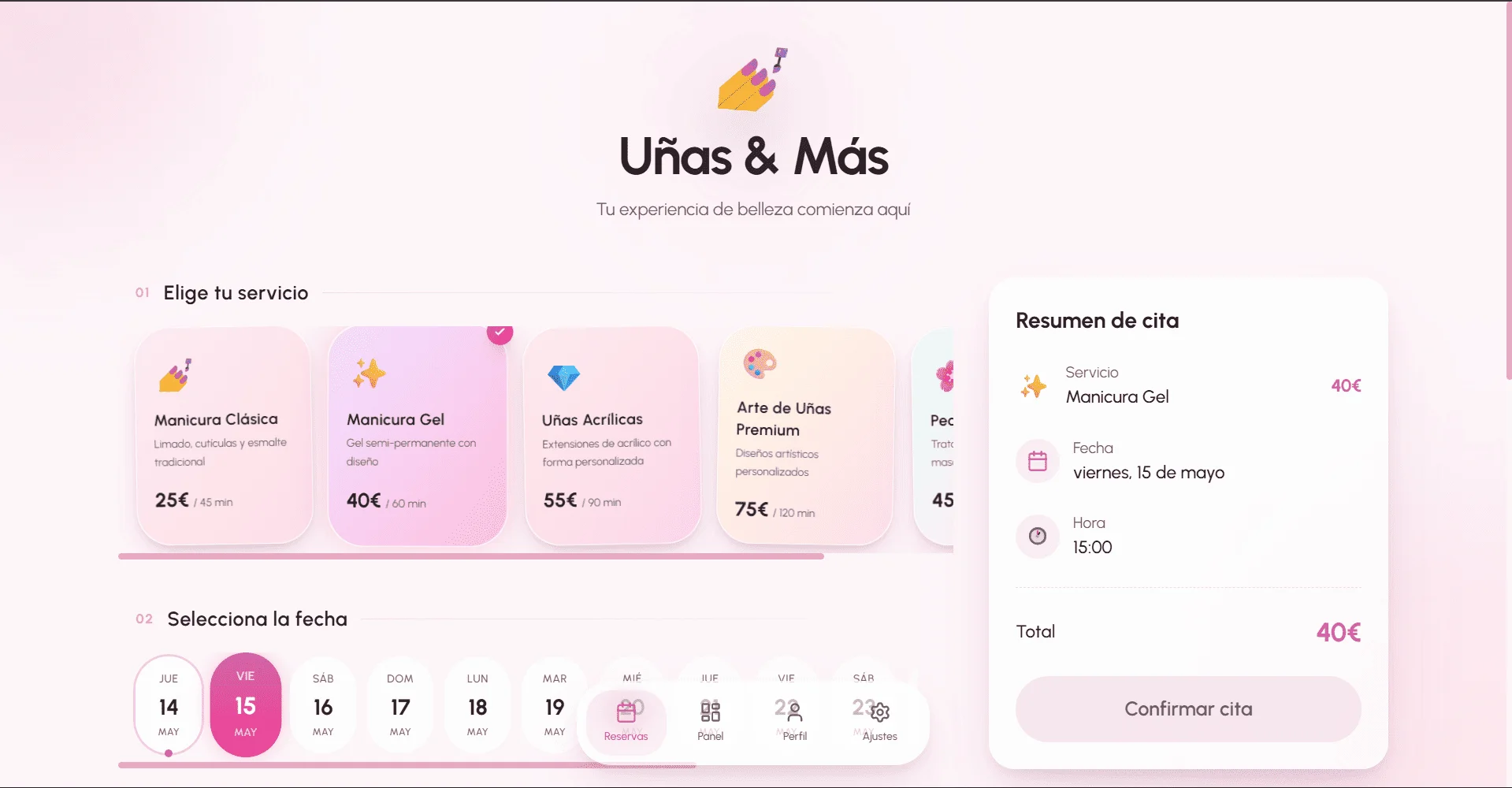 Nails Booking — Salon System